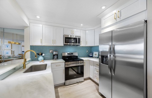 Sand Key Condo | CBC 1-7C- Beautiful Gulf Front Condo with Pool, Hot Tub, Sauna, Tennis, and Gym!