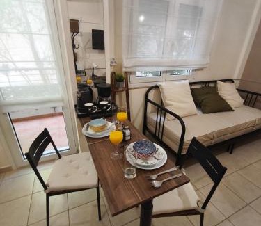 Larissa Apartment | Central Petite Hideaway with Balcony- Near Station