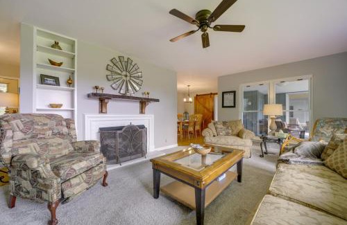 Brevard House | Centrally Located Brevard Home with Deck and Fire Pit!