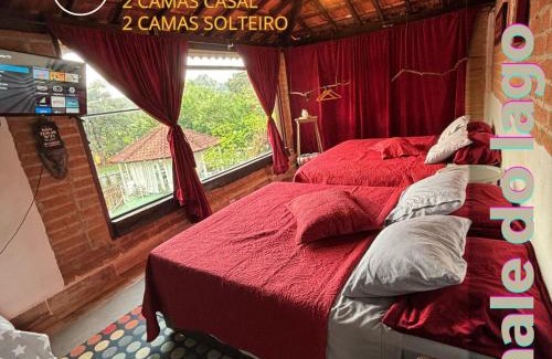 Bom Jesus dos Perdoes Villa | Chacara Aguas Claras 6 en-suite Swimming Pool Fishing Karaoke
