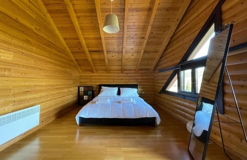 Zitsa Ski Chalet | Chalet Klimatia - Όμορφη ξύλινη μεζονέτα με τζάκι