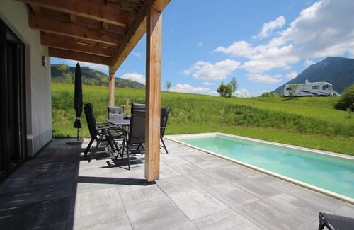 Inzell Ski Chalet | Chalet Max View mit Pool und Sauna