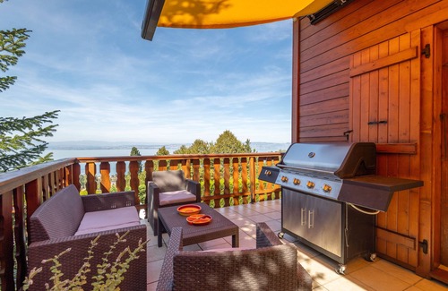 Evian-les-Bains Ski Chalet | Chalet Panoramique Avec Sauna Avec vue sur le LAC Leman et Montagnes