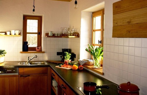 Geiersthal Apartment | Chalet with walk-in rain shower and wood-burning stove