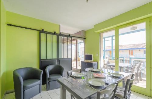 Quartier du Casino Apartment | Charmant T2 Bis avec Aperçu Mer, Piscine, Parking Privé à 100m Plage - Châtelaillon-Plage - FR-1-535-29