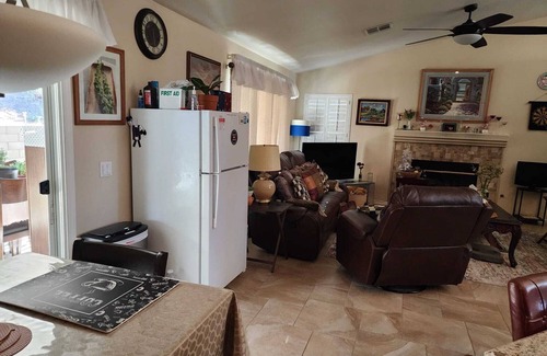 Lancaster House | Charming bedroom in a welcoming Palmdale home with AC, WiFi