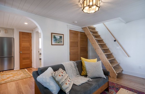 Whitefish Cottage | Charming Loft Bedroom Cottage in Downtown White, 1 block away from everything
