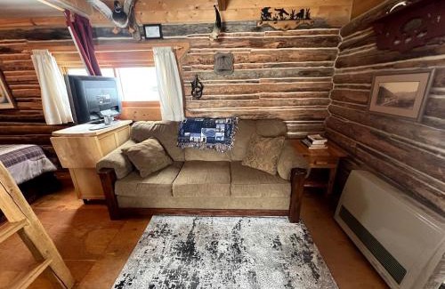 Pony House | Charming Log Cabin with Mountain Views near Trails in Pony, Montana