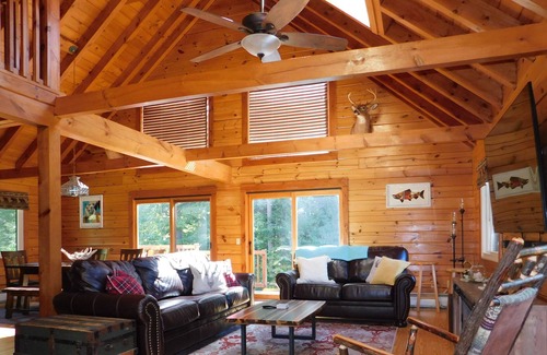 Sweden Cottage | Charming pet friendly (small dogs with review) log home w/plenty of privacy!