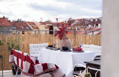 Vrsovice Apartment | Charming Prague Apartment in Vršovice With Roof Terrace