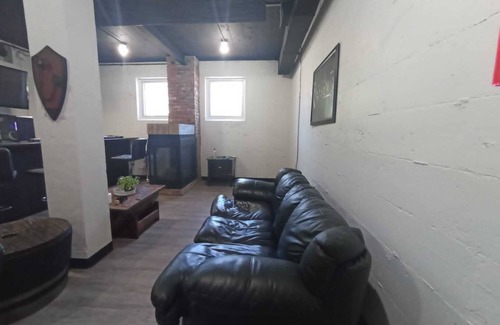 Algoma District Apartment | Charming Prohibition-Era Speakeasy Lounge with Bedroom and Commercial Kitchen