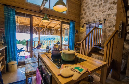 Sarıbelen House | Charming Rustic Style Ecological Honeymoon Villa with Pool and Views
