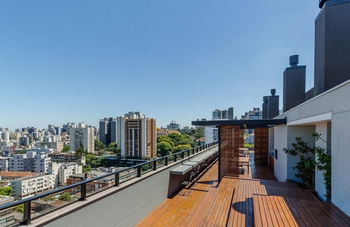 Rio Branco Apartment | Charming Studio With Pool in POA Grb0917