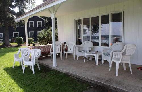 Ashville House | Chautauqua lakefront living on spacious double lot with dock, boat tie-up & more