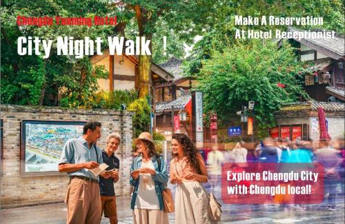 Qingyang Hotel | Chengdu Yueming Hotel,2-minute walk to Zhongba Subway ,close to Kuanzhai Alley and Chunxi Road,Free laundry, Free coffee, Chengdu food,English communication well,Private travel advice