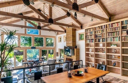 Mattituck House | Chic Mattituck waterfront home with beautiful views, slate patio, heated...