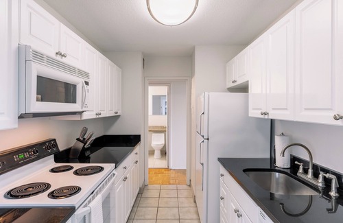 West End Apartment | Chic One-Bedroom Apartment with Balcony in Boston'