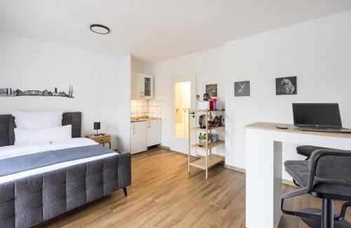 Bielefeld Apartment | CityWest Apartment - mit Balkon
