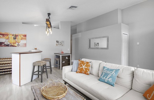 Sabal Harbour House | Coastal Charm: Lakefront Private Pool Near Beaches