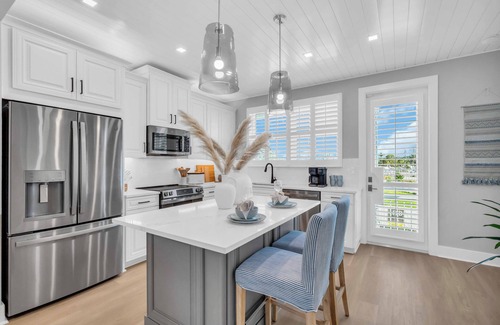 Cortez House | Coastal Luxe Villa! Tranquil 3-Story Retreat with Bay Views near Anna Maria Isl