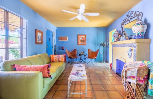 La Quinta Cove House | Colorful, happy place! Pet friendly!