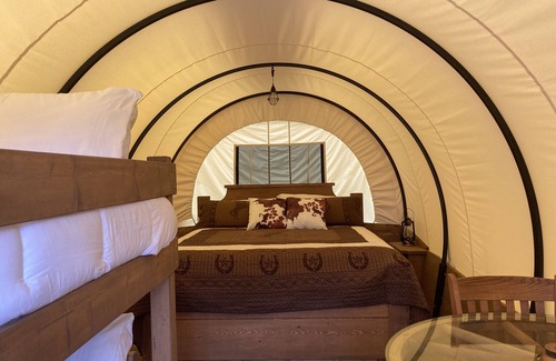 Irwin House | Conestoga Wagon 1 - Swan Valley RV Park near scenic Snake River