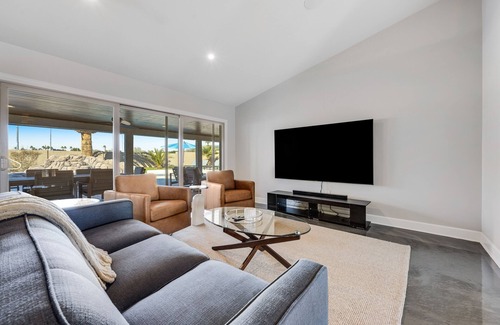 La Paz At Desert Springs House | Contemporary oasis with an amazing pool, enclosed yard, washer/dryer, & AC