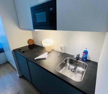 København NV Apartment | Copenhagen Studio Double Bed and Kitchen 3