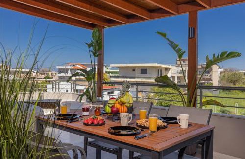 Petaloudes House | Coral Paradise Luxury Modern Family Villa with Jacuzzi, Pool View & Parking in Rhodes Island