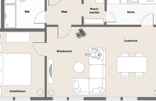 Waldkirch Apartment | Cozy 2 room apartment in Waldkirch
