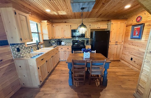 Canton Cabin | Cozy 2-Story Cabin on Pond with Dock on a Spacious Homestead Retreat