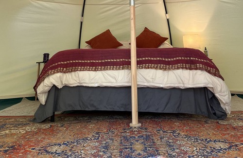 Landrum RV Rental | Cozy belle tent On private 32 acre farm 1 mile to downtown Landrum