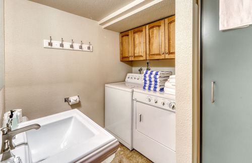 Alpine Meadows Condo | Cozy condo close to ski area with wood-burning stove and remodeled kitchen.