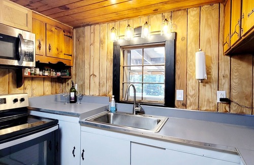 Bristol Cabin | Cozy Creekside Cabin - Mountains, Stream, Sleeps 7, Families Welcome, Large Deck