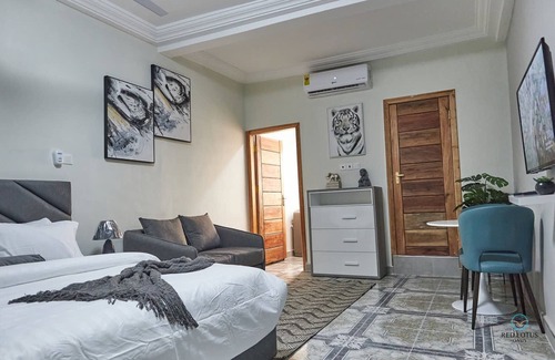 Accra Apartment | Cozy Executive Studio Apartment in heart of Accra! Fast Wifi, Stunning City View