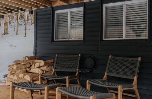 Arkville Ski Chalet | Cozy & Modern Catskills Cabin on 4 Acres with Wood Fired Hot Tub and Firepit