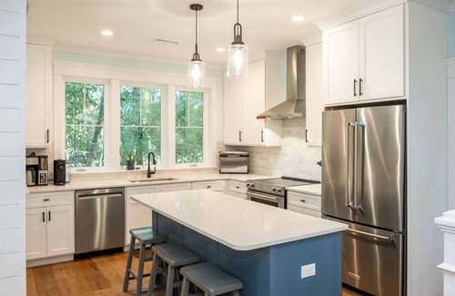 Bald Head Island House | Cozy outdoor living - 10-minute walk to harbor village and ferry terminal.