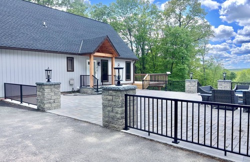 Cresco House | Cozy Pocono Home on Top of Mountain w/Pool, Hot-tub, Fireplace and Views