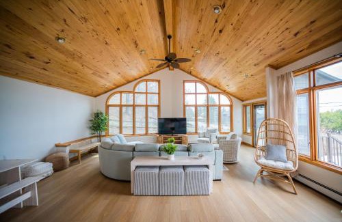 Lake Township House | Crystal Lake Hillside with Private Sandy Beach