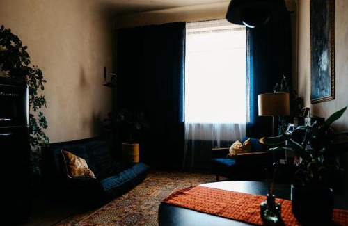 Centrs Apartment | Dark & Moody Mid Century Apartment