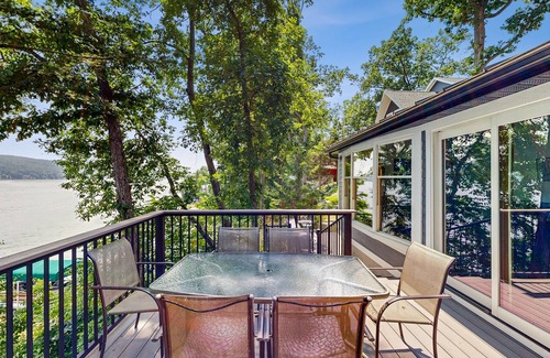 Town of Jerusalem House | Delightful lakefront house with furnished deck, balcony, and private dock