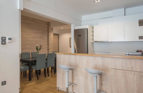 Pangrati Condo | Delightful Stylish Two Bedroom Condo, Hip Area of Central Athens