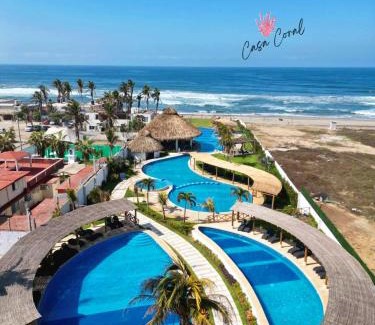 Boulevard Barra Vieja Apartment | Depa Coral con Club de Playa Exclusivo Playa Bonfil Diamante