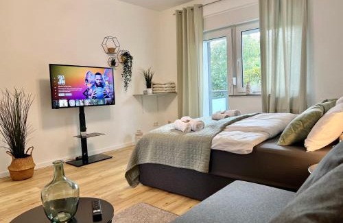 Bedingrade Apartment | Design Apartment mit Balkon - Küche - Netflix