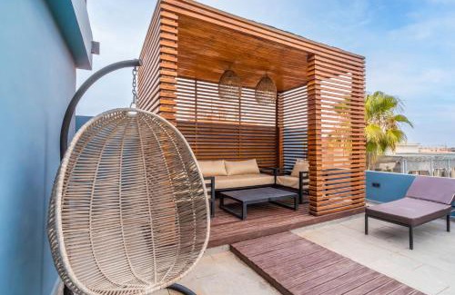 Semlalia Apartment | Design Art Gallery Apartment Marrakech swimming pool on the Roof