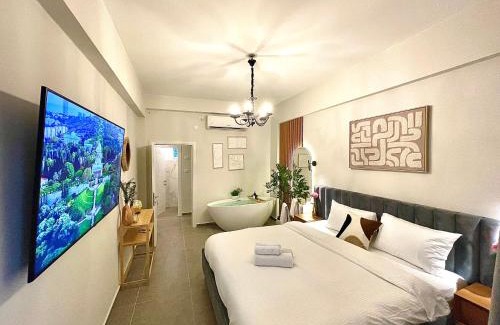 Haifa Apartment | Designer Apartment with SPA complex & Jacuzzi near Bahai Garden Haifa