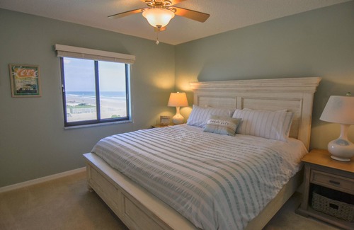 Bethune Beach Condo | Direct Oceanfront on No-Drive New Smyrna Beach 3/2 Corner Unit!