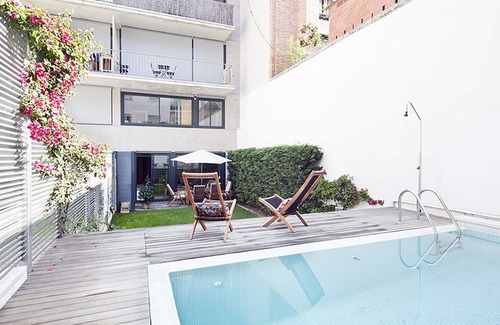 Sant Gervasi Apartment | Distinctive Sarrià Duplex with Private Pool for 10