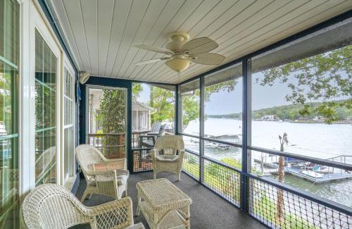 Sunrise Beach House | Dock with Deck and Waterslide Lake of the Ozarks Gem!