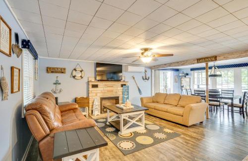 Sunrise Beach House | Dock with Deck and Waterslide Lake of the Ozarks Gem!